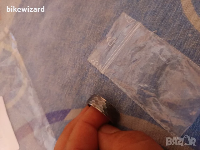 Мъжки пръстен Vakki 7 мм от волфрамов карбид 18.4 mm. НОВ, снимка 2 - Пръстени - 50681226