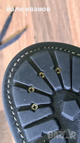 G -STAR RAW-кожени,шити,оригинални обувки-44 номер, снимка 4 - Мъжки боти - 53784379