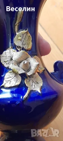 Кобалтова ваза Намаление , снимка 4 - Вази - 49256331