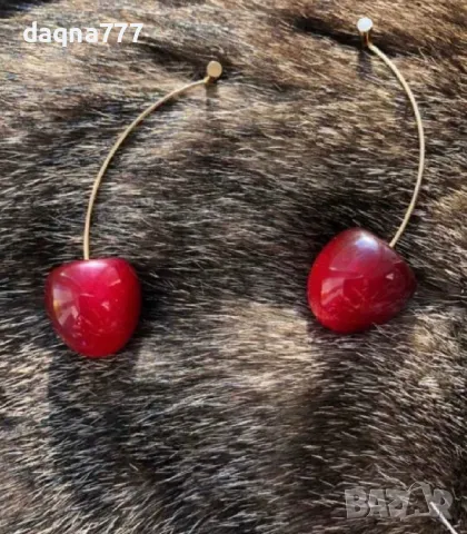 Нови атрактивни обеци череши, снимка 6 - Обеци - 49759644