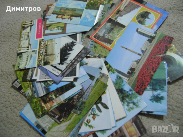 Стари картички СССР и НРБ Пейзажи, снимка 2 - Антикварни и старинни предмети - 44747139