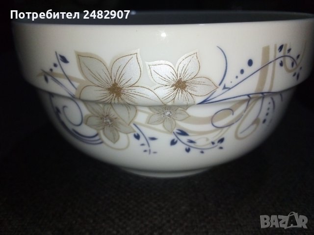 Комплект порцеланови купи - 3 бр. , снимка 5 - Сервизи - 41830679