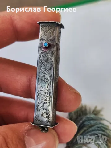 Стар сребърен държач за червило 0.900