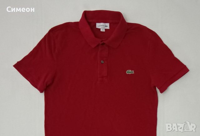Lacoste Polo Shirt оригинална тениска S памучна поло фланелка, снимка 2 - Тениски - 41669087