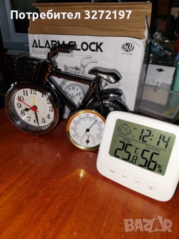 Настолен Ретро часовник,будилник Велосипед/Колело, снимка 6 - Други - 40933037
