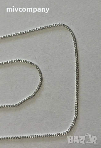 Сребърен синджир 1.88гр.48см., снимка 2 - Колиета, медальони, синджири - 53783612