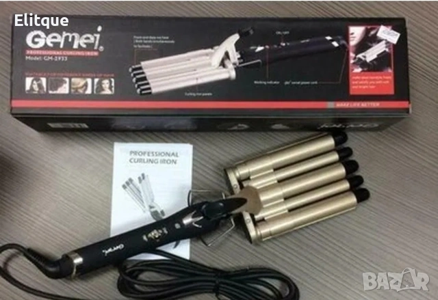 Ретро преса с пет цилиндъра Gemei 💇‍♀️