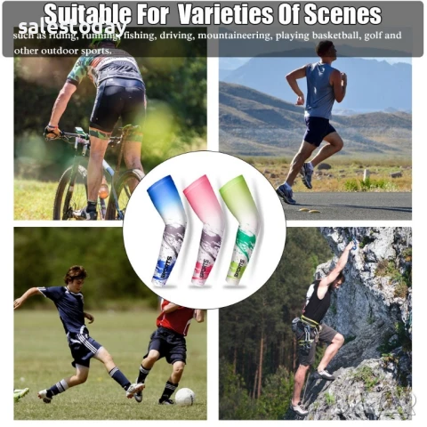 Ръкави за колело, 2бр., сиво- черен 