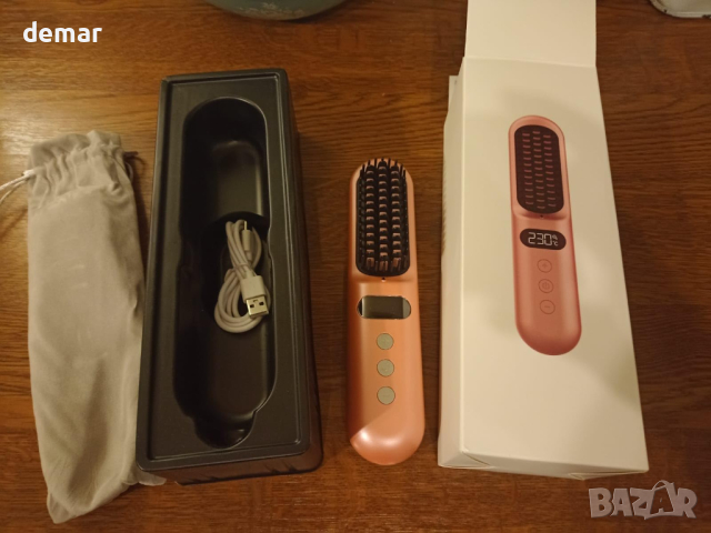 Gabrella  Керамична четка за изправяне на коса за жени, бързо загряваща, регулируема температура, снимка 8 - Преси за коса - 44530728