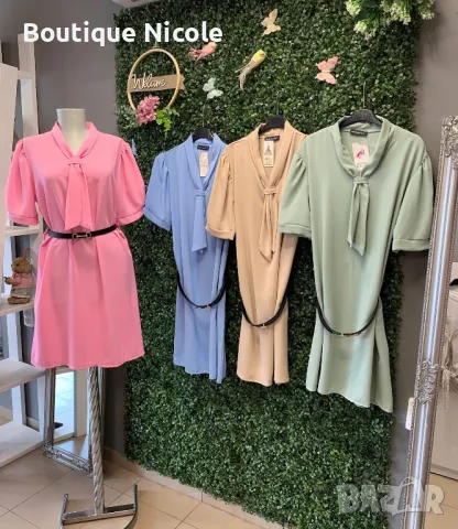 Елегантни дамски роклички с колан  , снимка 1