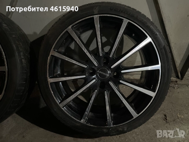 17 BORBET 4x108mm ET45 7J+4бр гуми ЛЕТНИ HANKOOK 205/40/17 DOT0814 399 лв, снимка 5 - Гуми и джанти - 52005055