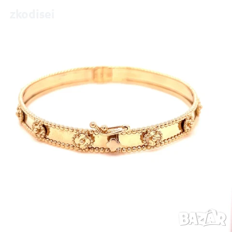 Златна дамска гривна Cleef 11,23гр. 14кр. проба:585 модел:32159-1, снимка 4 - Гривни - 50549126