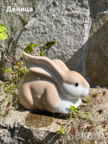 Страхотна муцунка🫶 Порцеланово зайче Липсва маркировка Размери-13/9 см Цена-30 лв, снимка 7 - Статуетки - 51478898