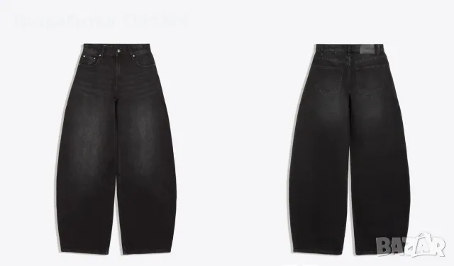 НОВИ дънки Bershka с етикет, Barrel Fit; Wide Leg, снимка 12 - Дънки - 55770906