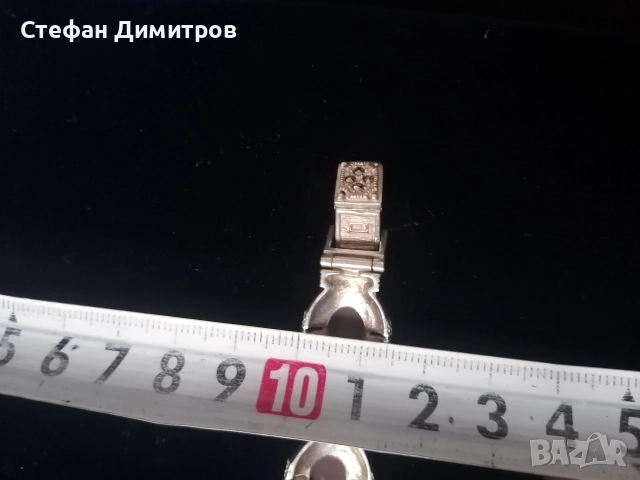 сребърна гривна с полускъпоценни камъни карниол, снимка 5 - Колиета, медальони, синджири - 52596594