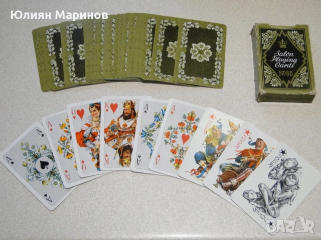 Карти за игра оригинално ГДР колекционерско тесте карти „Rokoko“ — №66 (рядкост)