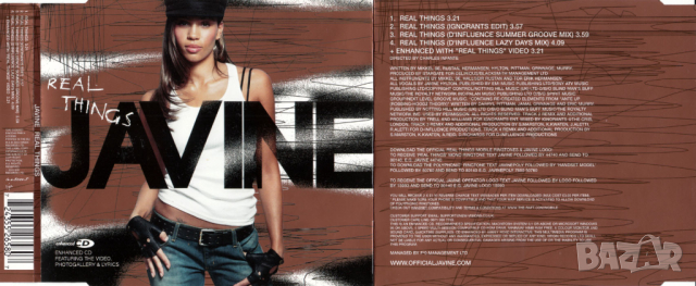 JAVINE - Real Things - Maxi Single CD - оригинален диск, снимка 2 - CD дискове - 44571967