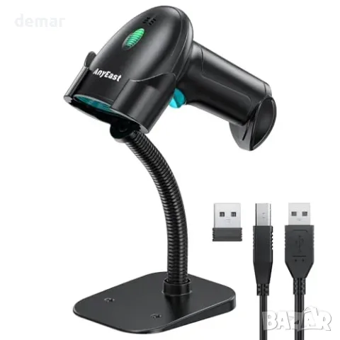 Жичен USB скенер за 1D и 2D баркодове и QR кодове със стойка, снимка 2 - Принтери, копири, скенери - 55945948