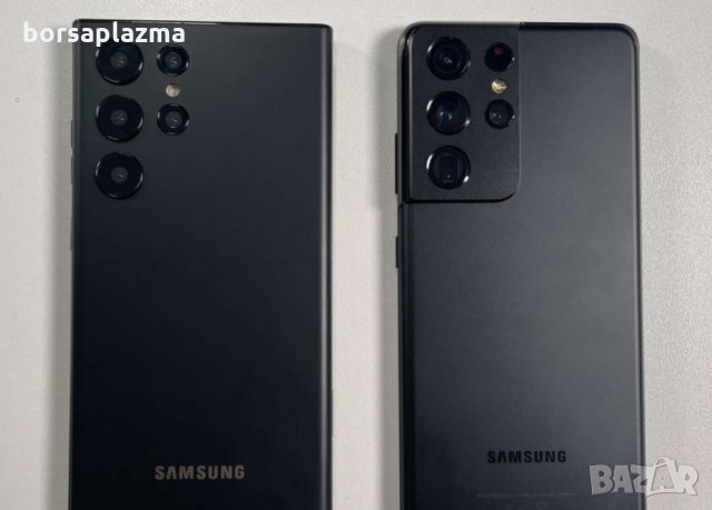 Промо пакет: Смартфон Samsung Galaxy S22 Ultra, Dual SIM, 512GB, 12GB RAM, 5G, Burgundy + Слушалки b, снимка 2 - Apple iPhone - 35792767