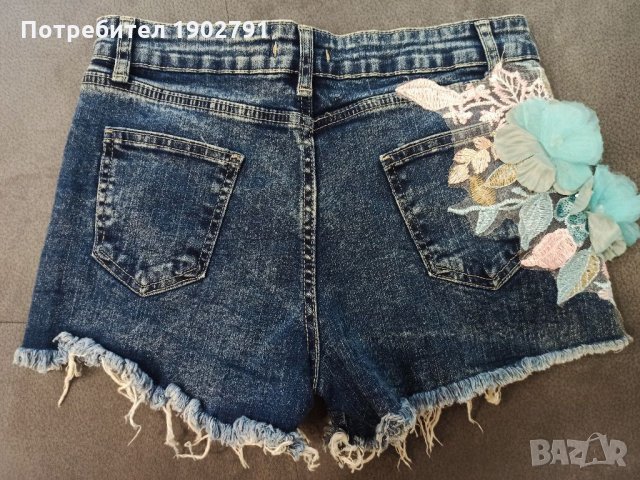 Къси дънкови панталонки, снимка 2 - Дънки - 33853523