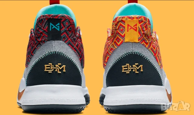 маратонки Nike PG 3 BHM Multicolor номер 44 ,5-45 - Пол Джордж, Jordan Kobe, снимка 9 - Маратонки - 50526498
