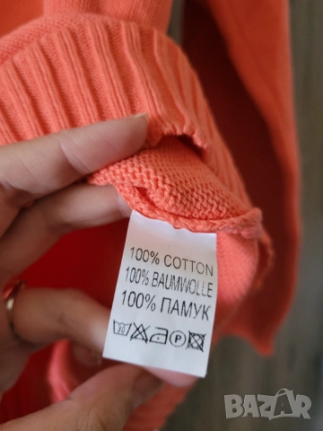 Дамски пуловер, 100% памук, снимка 3 - Блузи с дълъг ръкав и пуловери - 53708940