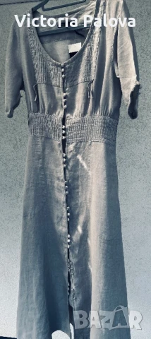 Нова дизайнерска рокля  GUDRUN SJÖDÉN лен, Швеция, снимка 17 - Рокли - 50984632