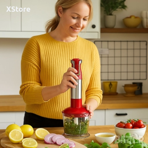 Пасатор 3 в 1 с чопър и бъркалка Royalty Line RL-ESMS800, снимка 5 - Чопъри и пасатори - 51915226