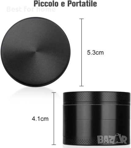 Anpro Билкарска мелничка от висококачествена цинкова спла, снимка 3 - Чопъри и пасатори - 52533536