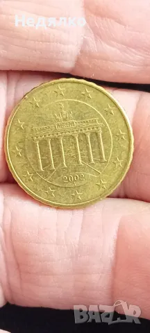 10 евро цента 2002г,Германия,буква "J", снимка 3 - Нумизматика и бонистика - 49300020