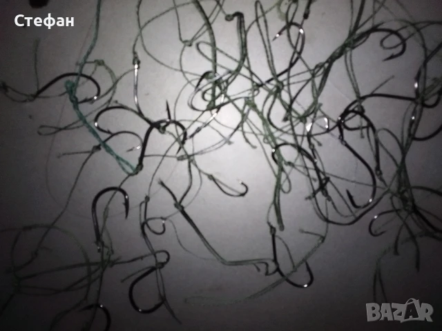 вързани куки със 4 нишково плетено влакно на цена 5 стотинки за един брой кука., снимка 4 - Такъми - 51162465