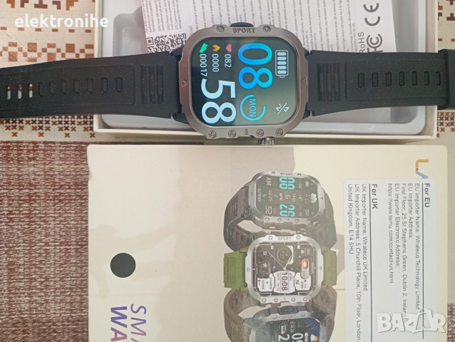 смарт часовник, снимка 3 - Смарт часовници - 53776269