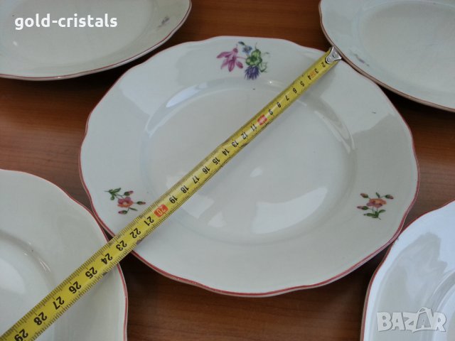 Стар български порцелан чинии, снимка 4 - Антикварни и старинни предмети - 35849172
