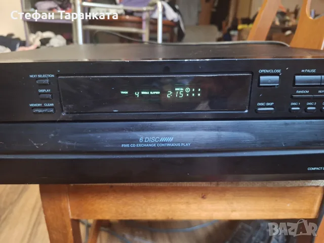 CD pleyar ONKYO 6 дисков, снимка 2 - Ресийвъри, усилватели, смесителни пултове - 55780001