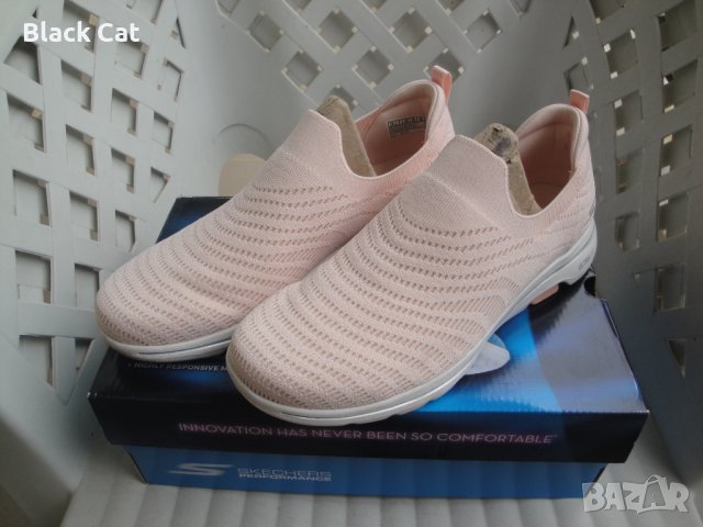 Дамски ежедневни обувки / еспадрили / мокасини Skechers – Go Walk 5, 124250/LTPK, Light Pink, кецове, снимка 15 - Дамски ежедневни обувки - 40653277
