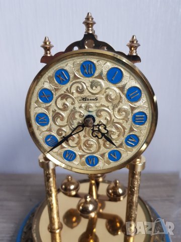 Немски настолен кварцов часовник HERMLE, снимка 7 - Антикварни и старинни предмети - 35926540