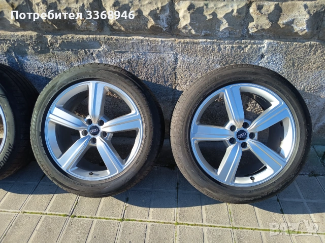 Джанти Audi 20" 5x112 с гуми Bridgestone 255/50/20 Ауди 5х112 Q5 SQ5 Q7 Q8 A6 A8, снимка 11 - Гуми и джанти - 53804198