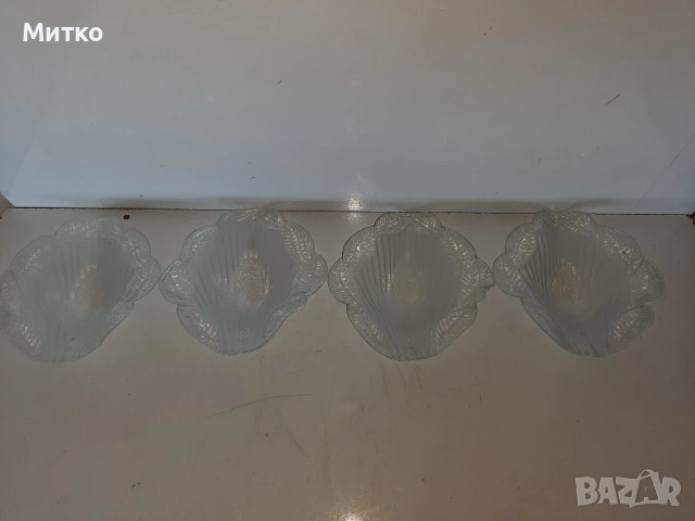 Стъклени орнаменти тип чашки с форма на листа за полилей, снимка 2 - Други - 53748844