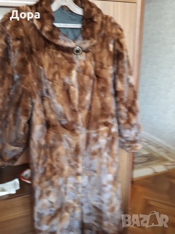 Дълго палто от норка/визон/ - кафяво