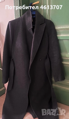 H&M елегантно сиво палто, снимка 2 - Палта, манта - 52134256