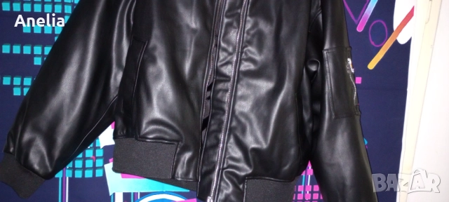 Дамско Яке Кожа Черно С М Л ХЛ, снимка 3 - Якета - 52558895
