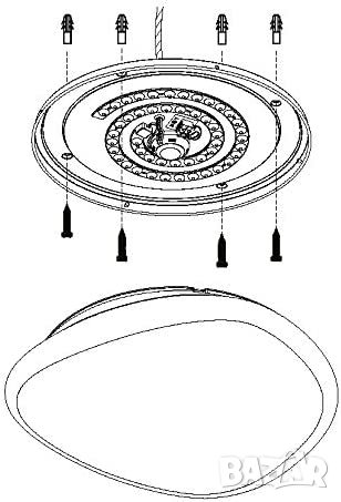 EGLO Access LED таванна лампа, с дистанционно управление, промяна на цветовата температура, снимка 6 - Лампи за таван - 40199519