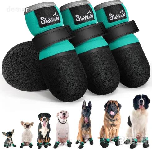 Eyein Кучешки ботуши, водоустойчиви, дишащи, отразяващи, неплъзгащи се (размер 4:5,1-5,5 см)