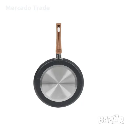 Тиган с незалепващо покритие за палачинки Mercado Trade, 26см, Сив, снимка 3 - Съдове за готвене - 49274590