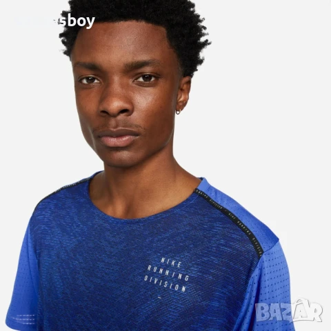 Nike Dri-FIT Run Division Rise 365 'Medium Blue' - страхотна мъжка тениска КАТО НОВА Л