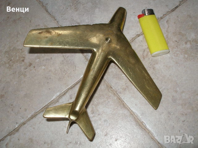 Бронзов Самолет, снимка 5 - Антикварни и старинни предмети - 53602258