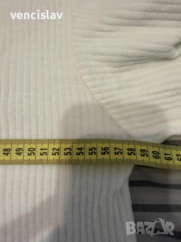 Pepe Jeans бял пуловер, снимка 3 - Пуловери - 52502851