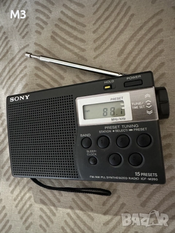 SONY ICF m260 Радио Транзистор без следи от ползване, снимка 2 - Радиокасетофони, транзистори - 56149974