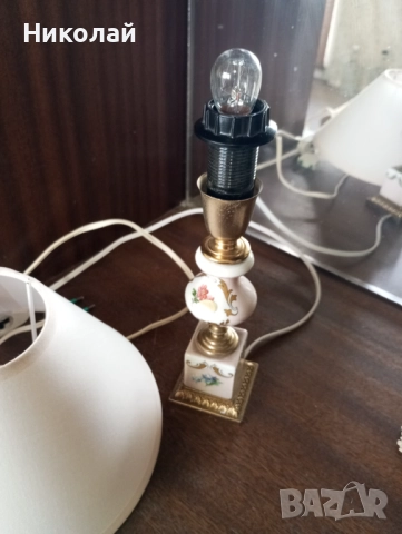 Красива Италианска нощна лампа, снимка 5 - Антикварни и старинни предмети - 52211071