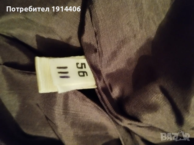 Кожено палто шуба с вълнена подплата и кожена яка, всичко естествена кожа, снимка 10 - Палта - 50585443